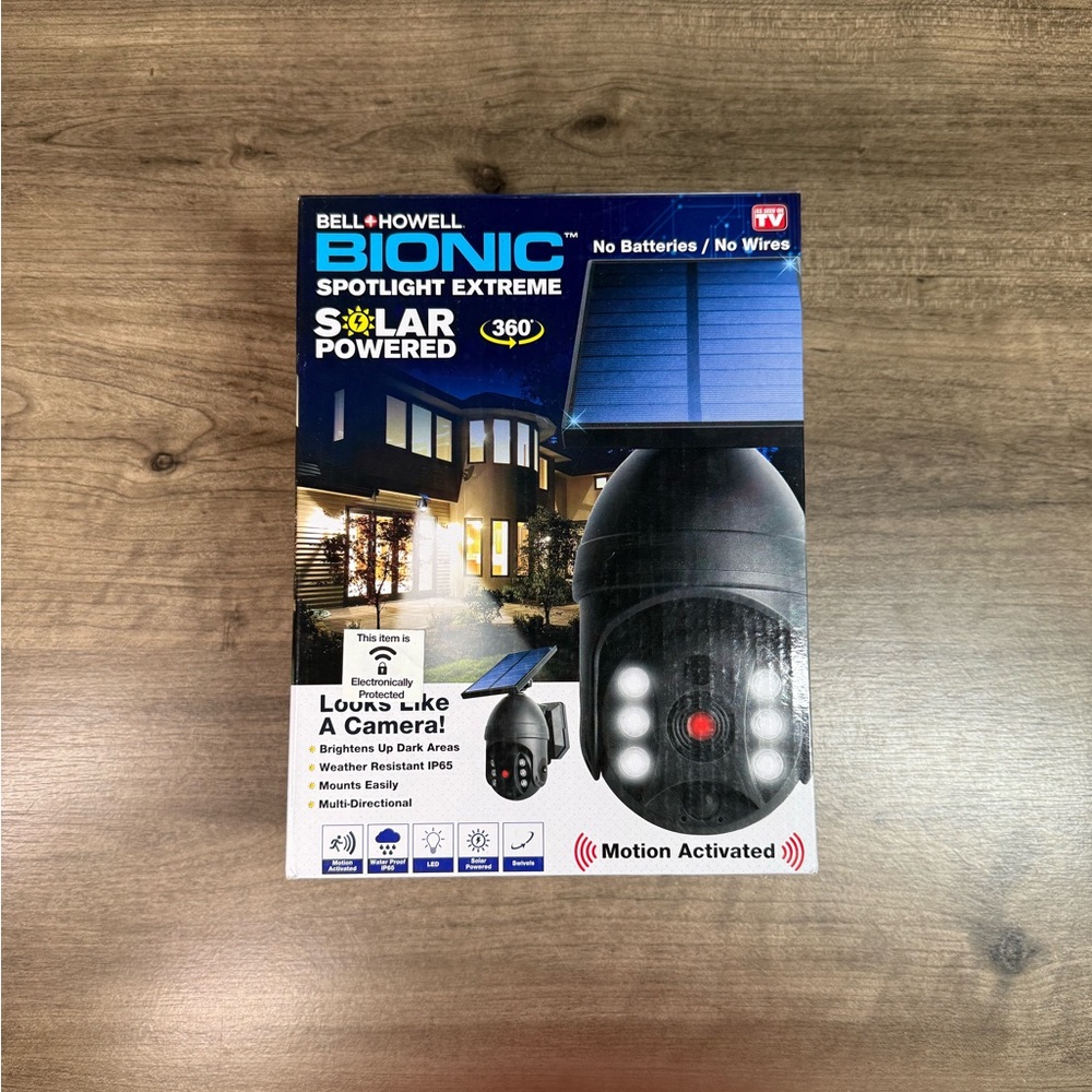 New!! Bell-Howell Bionic Spotlight Extreme Solar Powered (360 Degree)